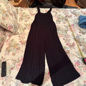 LOFT Black Sleeveless Jumpsuit